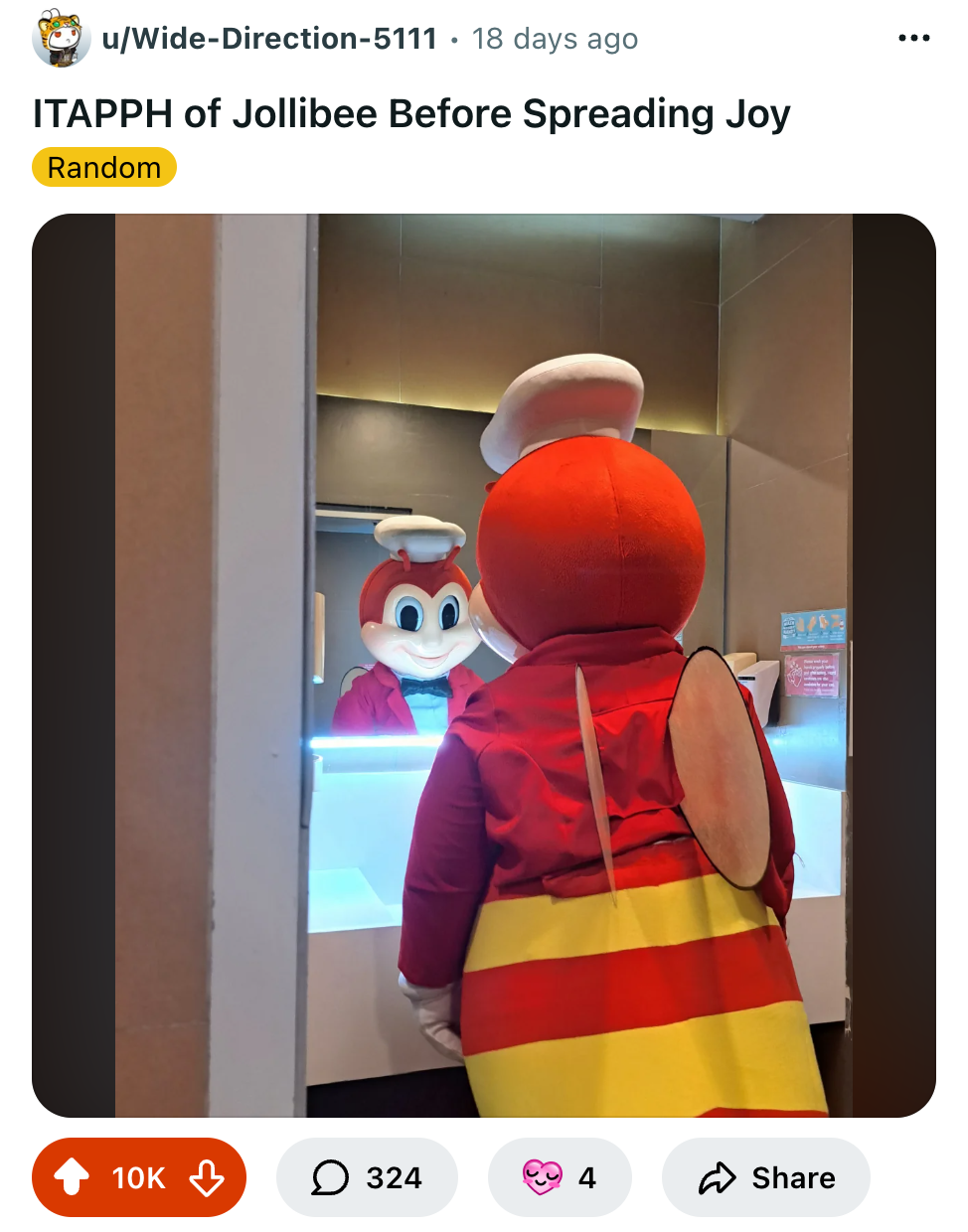 A highly upvoted Reddit post
